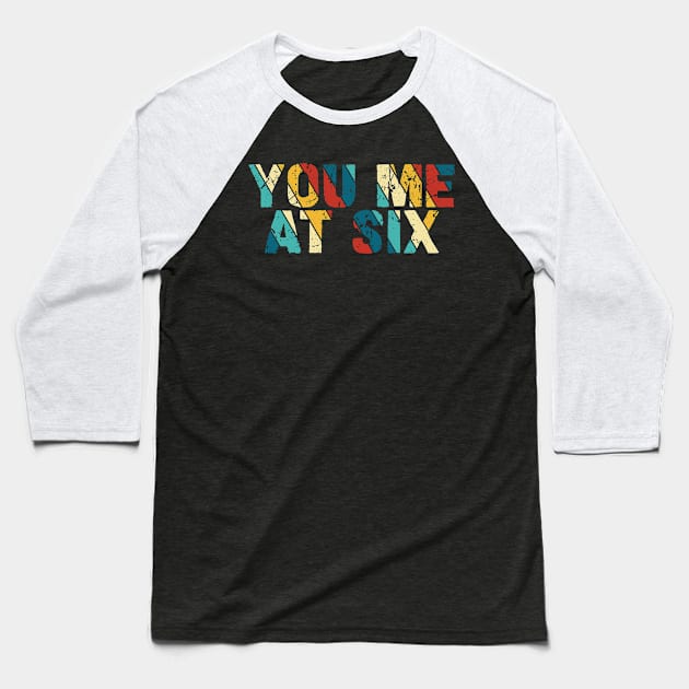 Retro Color - You Me At Six Baseball T-Shirt by Arestration